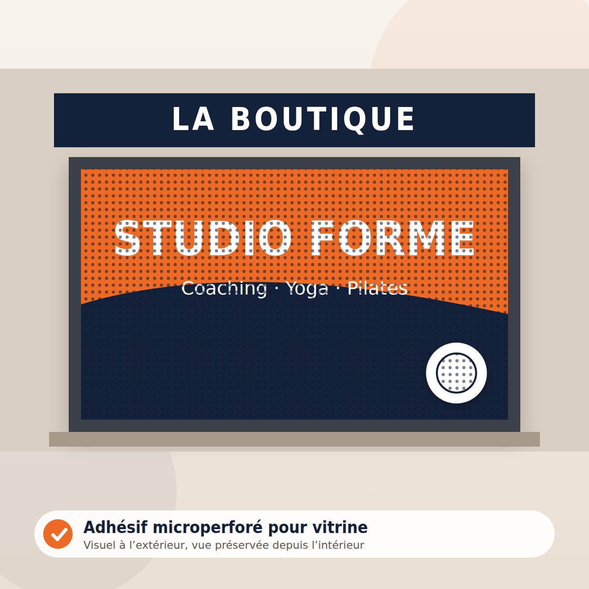 Adhésif microperforé