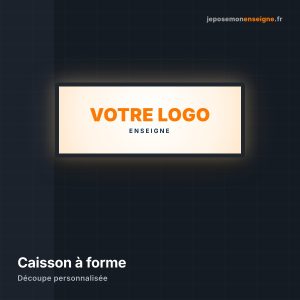 Caisson lumineux à forme personnalisée