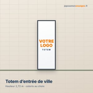 Totem d’entrée de ville moderne