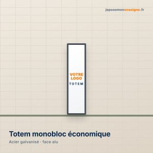 Totem publicitaire monobloc économique