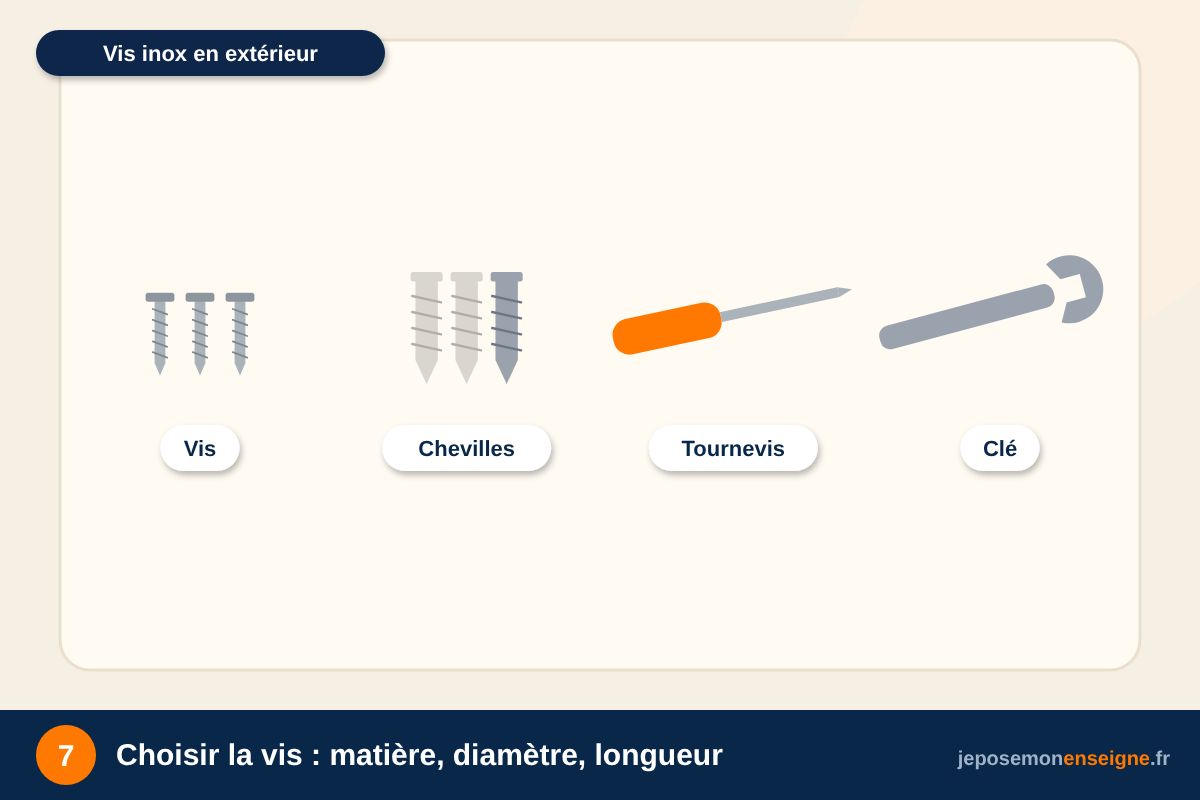 Choisir la vis : matière, diamètre, longueur – Choisir ses chevilles et ses vis selon le mur