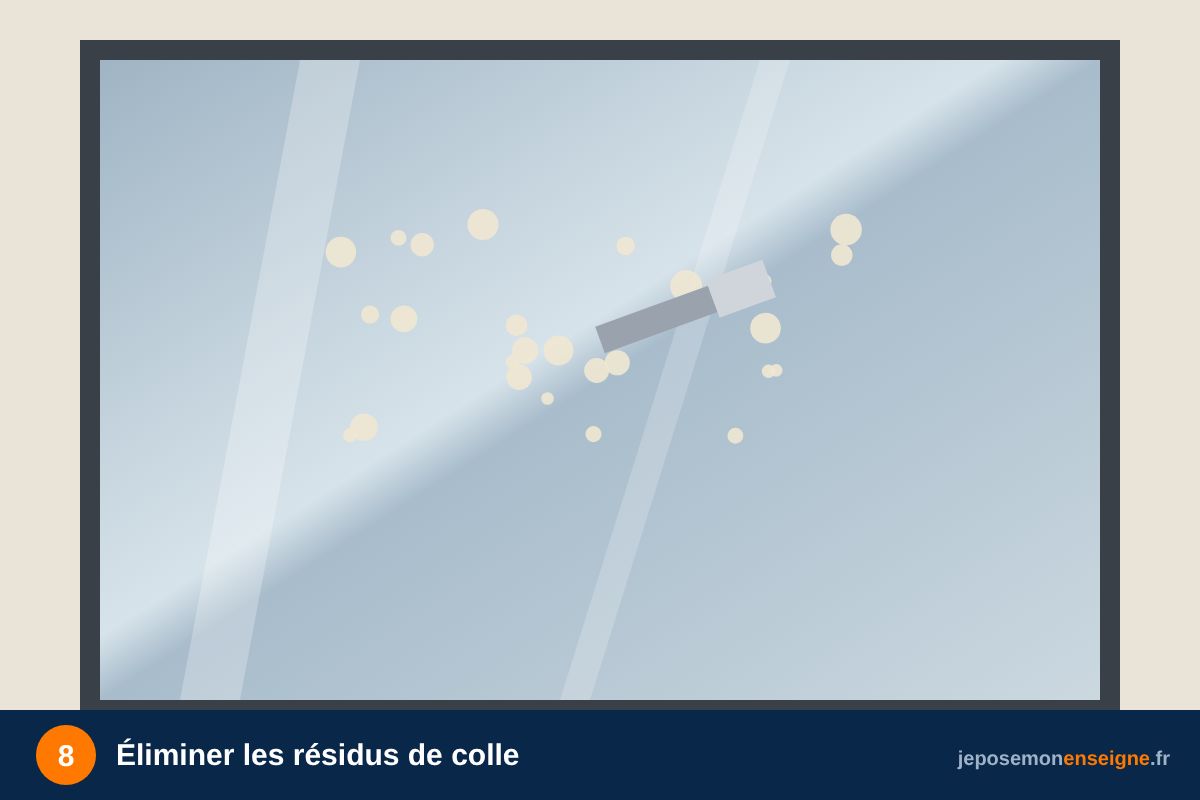 Éliminer les résidus de colle – Démonter une enseigne sans abîmer la façade