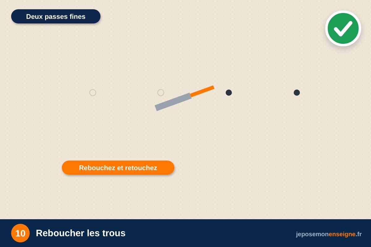 Reboucher les trous – Démonter une enseigne sans abîmer la façade