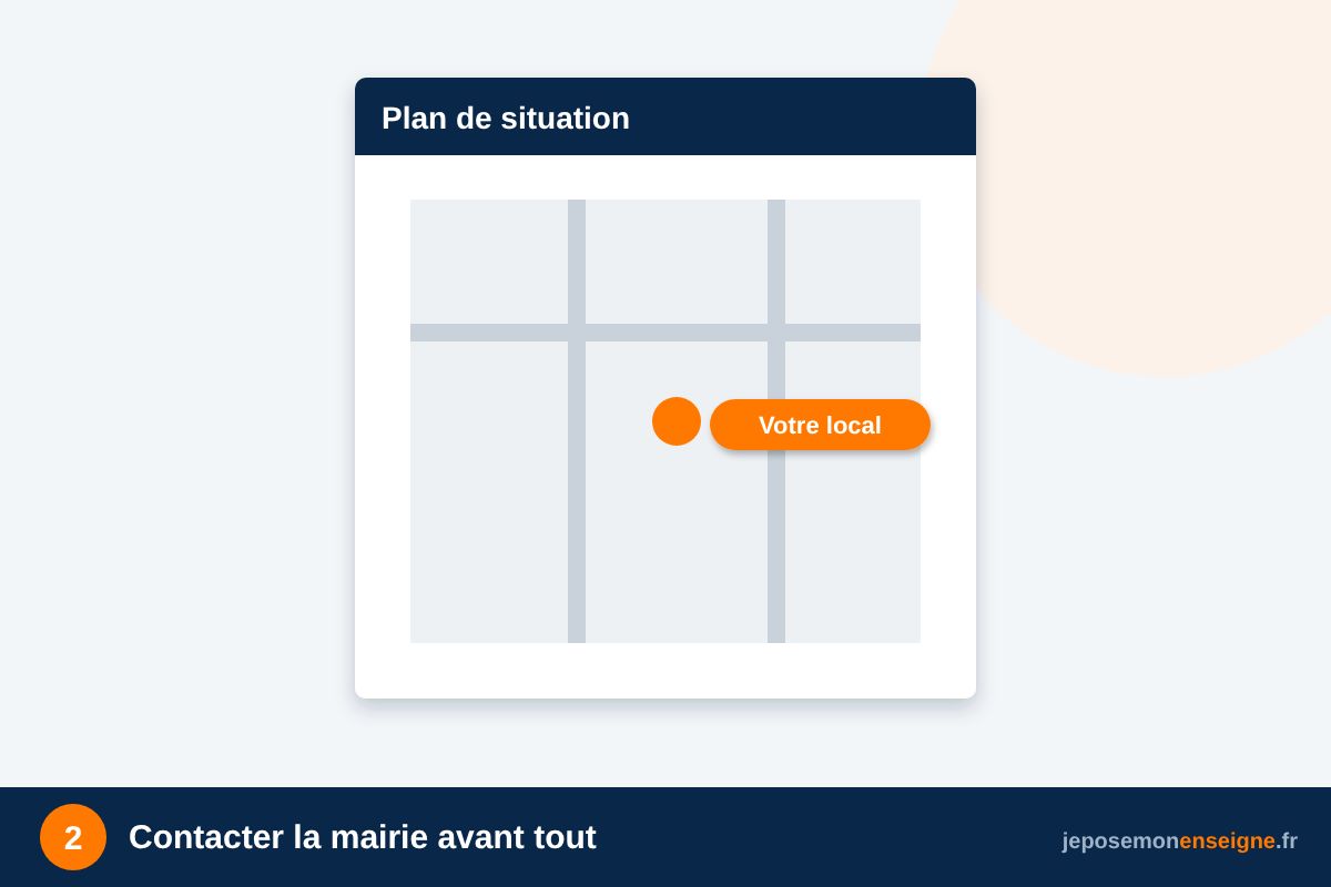 Contacter la mairie avant tout – Autorisation d’enseigne : remplir son dossier pas à pas