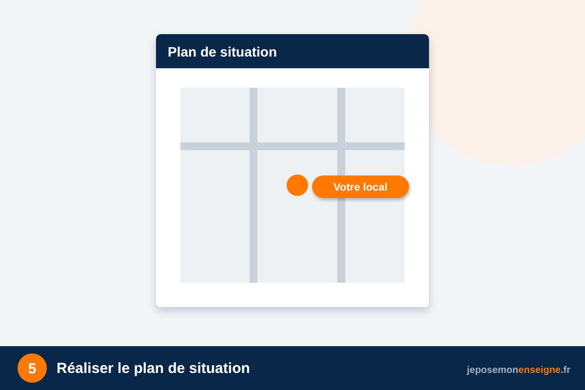 Réaliser le plan de situation – Autorisation d’enseigne : remplir son dossier pas à pas