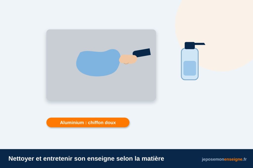 Nettoyer et entretenir son enseigne selon la matière