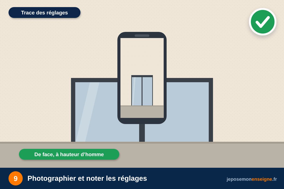 Photographier et noter les réglages – Programmer l’extinction nocturne de son enseigne