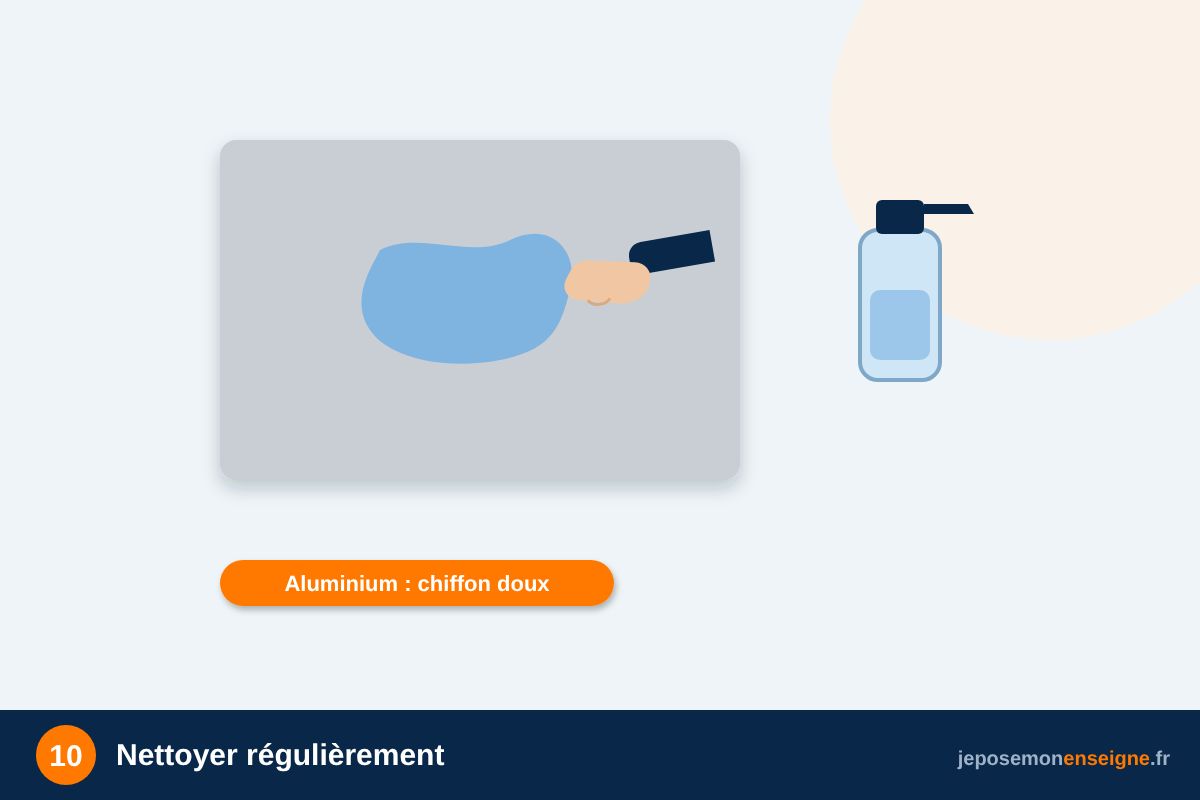 Nettoyer régulièrement – Faire durer une enseigne extérieure : UV, pluie, vent