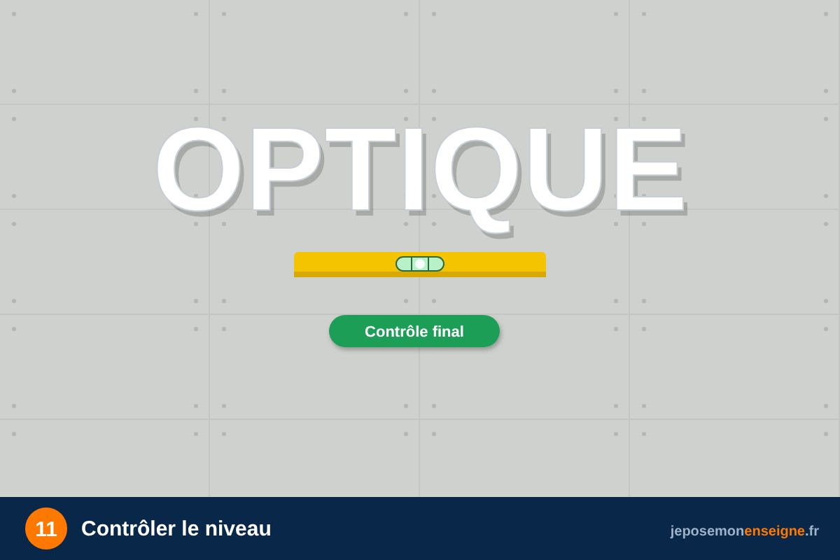 Contrôler le niveau – Fixer un panneau Dibond sur entretoises