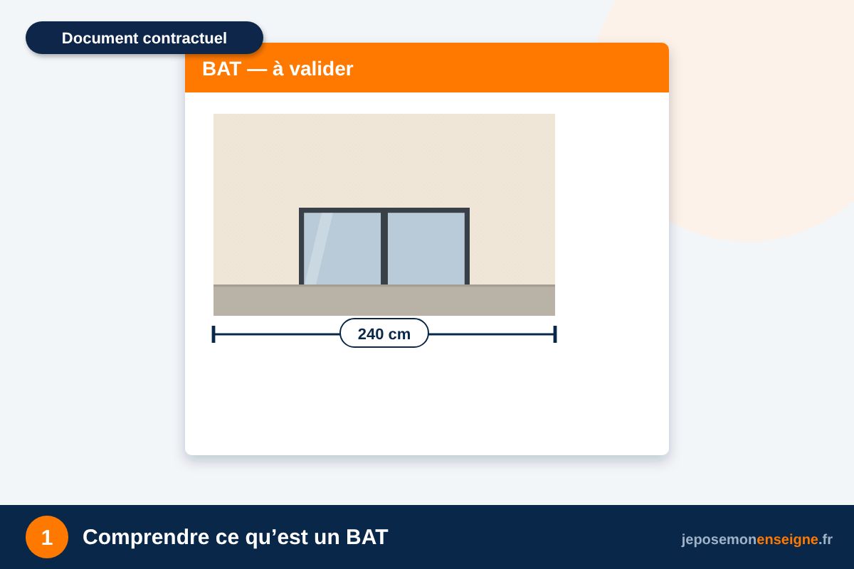 Comprendre ce qu’est un BAT – Lire et valider son BAT d’enseigne
