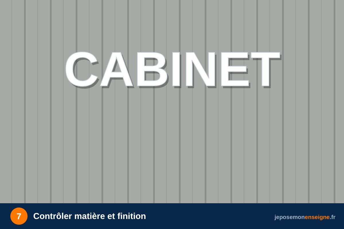 Contrôler matière et finition – Lire et valider son BAT d’enseigne