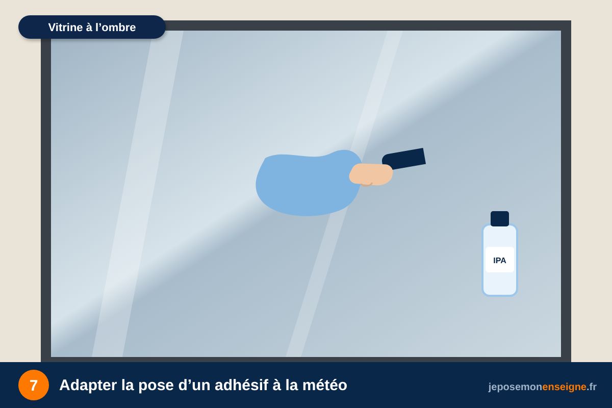 Adapter la pose d’un adhésif à la météo – Météo et température : quand poser son enseigne ?