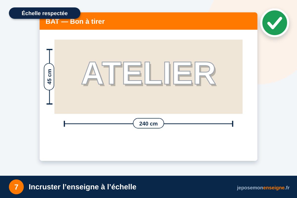 Incruster l’enseigne à l’échelle – Préparer un photomontage de sa façade au téléphone