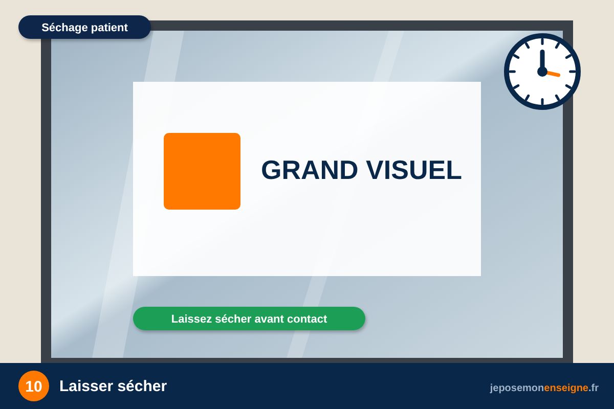 Laisser sécher – Pose humide : la méthode pour poser un adhésif sur grande surface