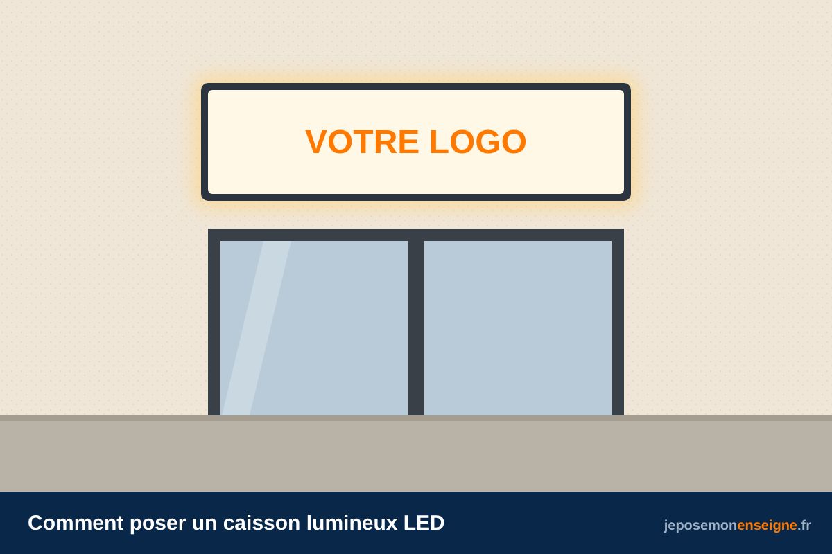 Comment poser un caisson lumineux LED