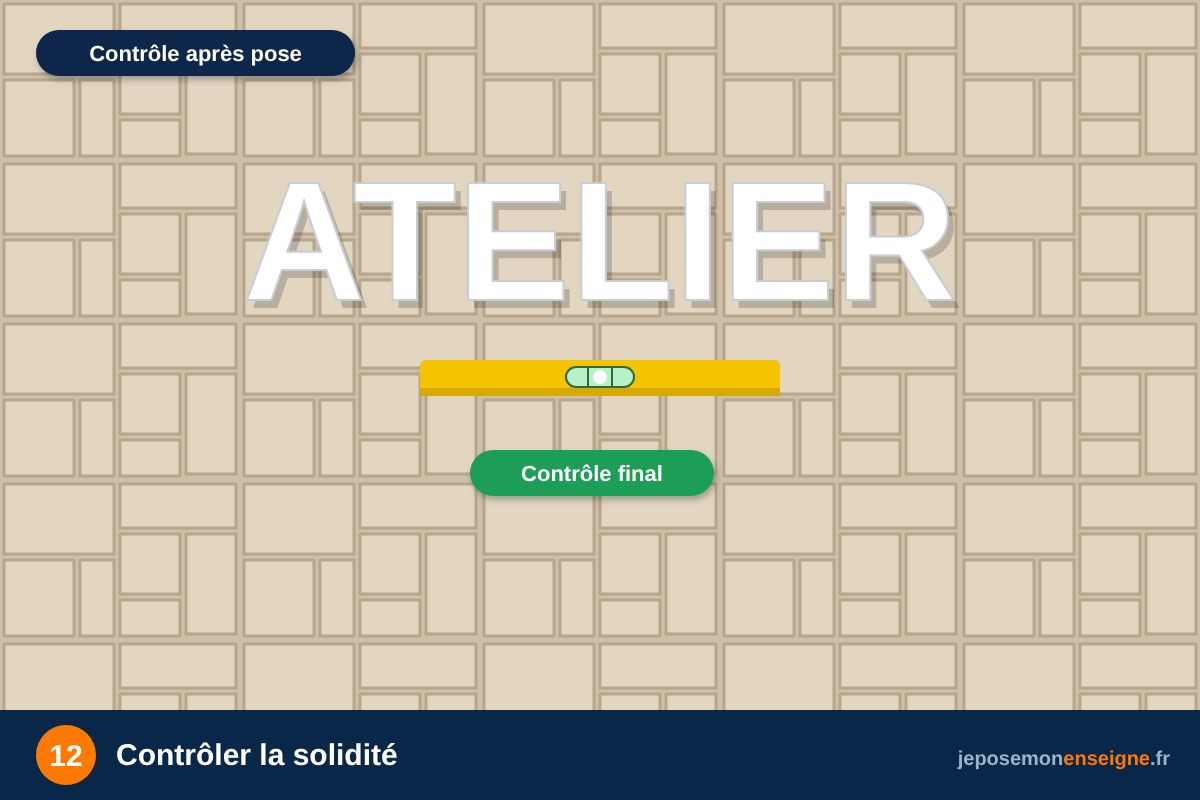 Contrôler la solidité – Poser une enseigne drapeau : fixer la potence