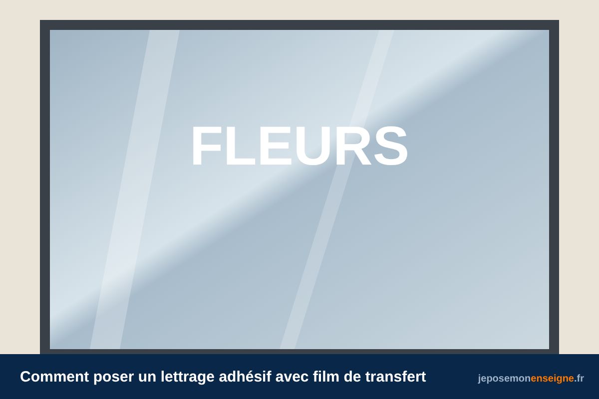 Comment poser un lettrage adhésif avec film de transfert