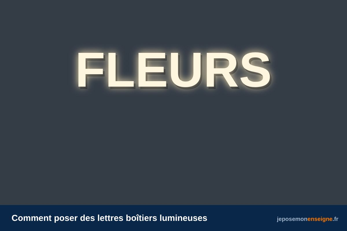 Comment poser des lettres boîtiers lumineuses