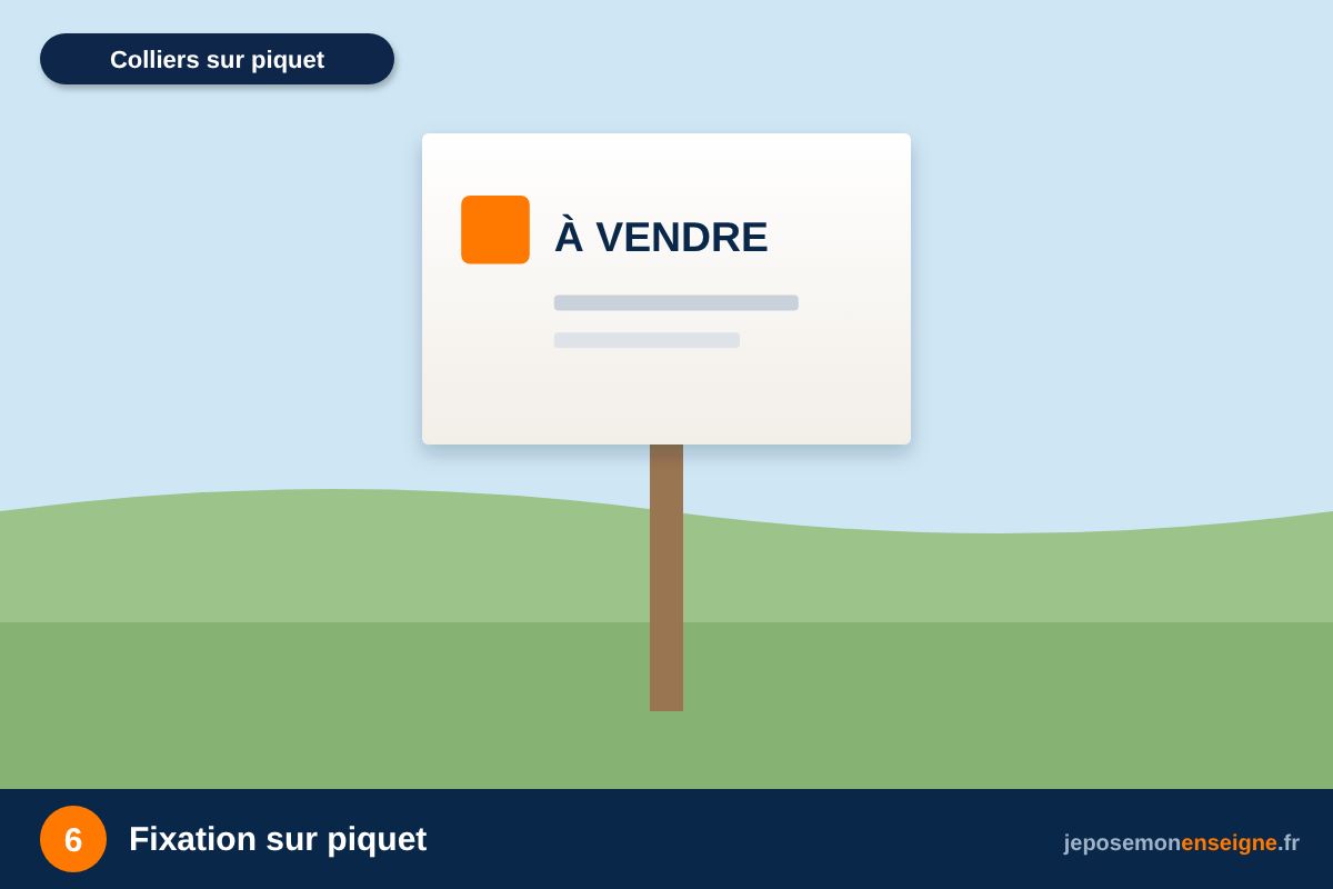 Fixation sur piquet – Comment poser un panneau Akylux sur piquet ou sur grillage