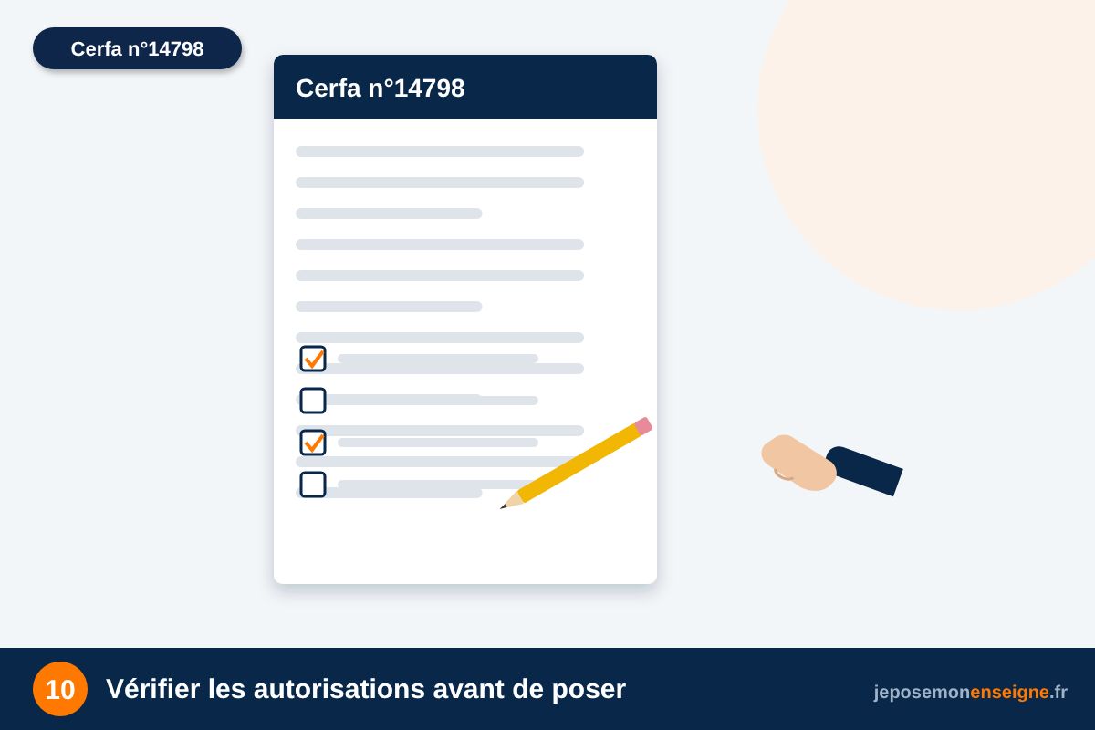 Vérifier les autorisations avant de poser – Préparer la pose de son enseigne : outils et matériel