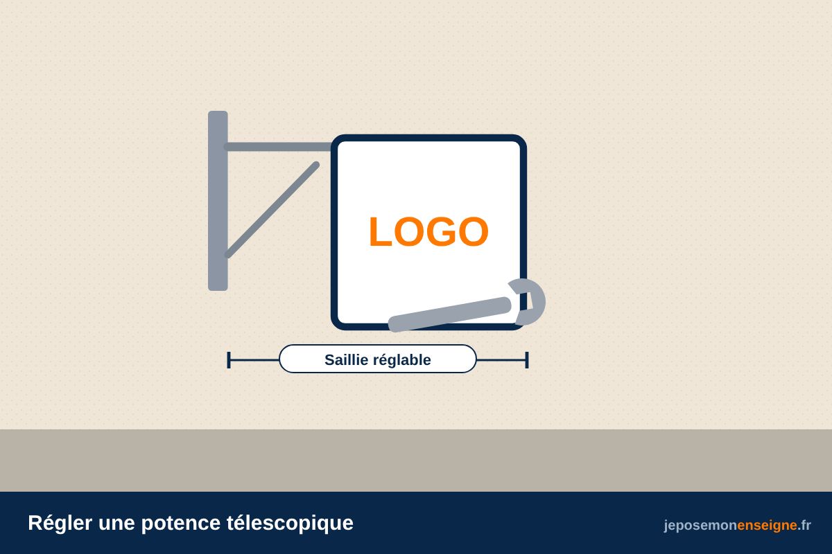 Régler une potence télescopique