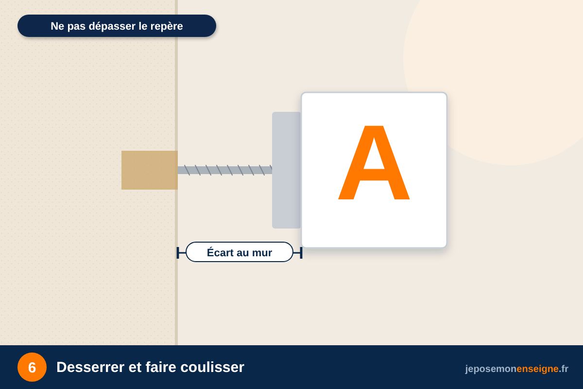 Desserrer et faire coulisser – Régler une potence télescopique