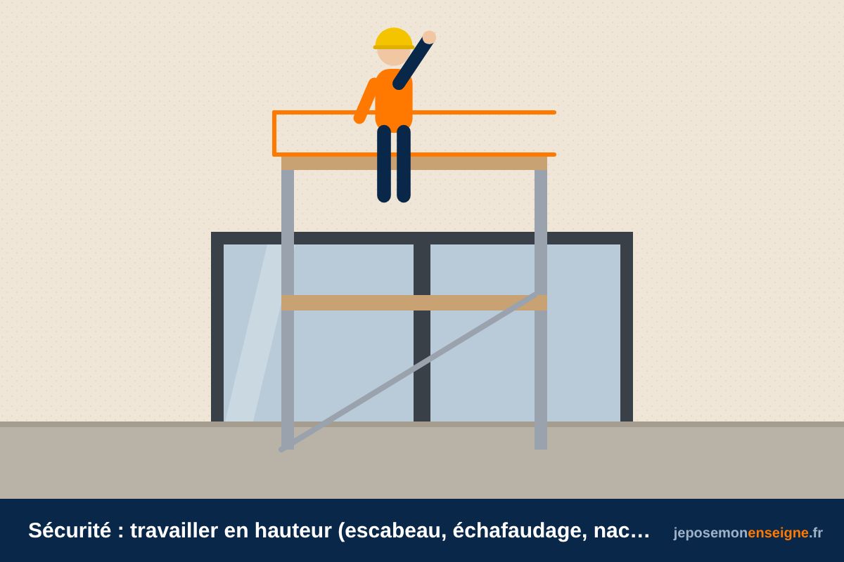 Sécurité : travailler en hauteur (escabeau, échafaudage, nacelle)