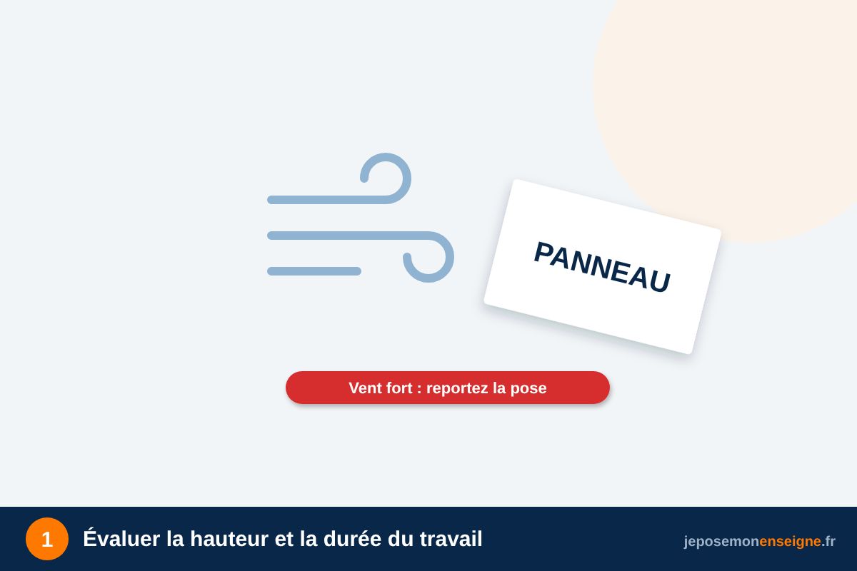 Évaluer la hauteur et la durée du travail – Sécurité : travailler en hauteur (escabeau, échafaudage, nacelle)